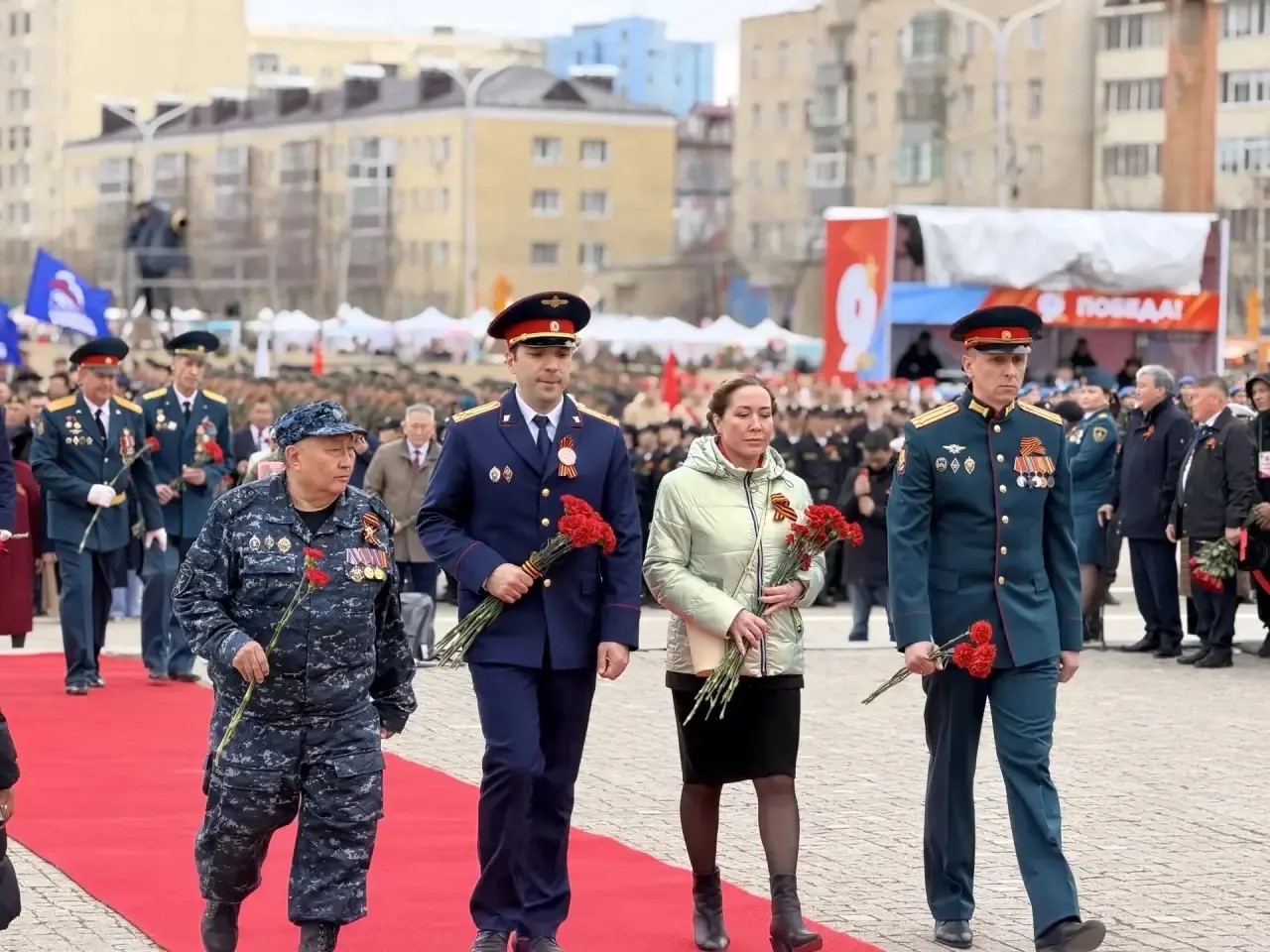 Коллектив ТУ Росимущества в Республике Саха (Якутия) принял участие в мероприятиях посвященных 81-й годовщине Победы